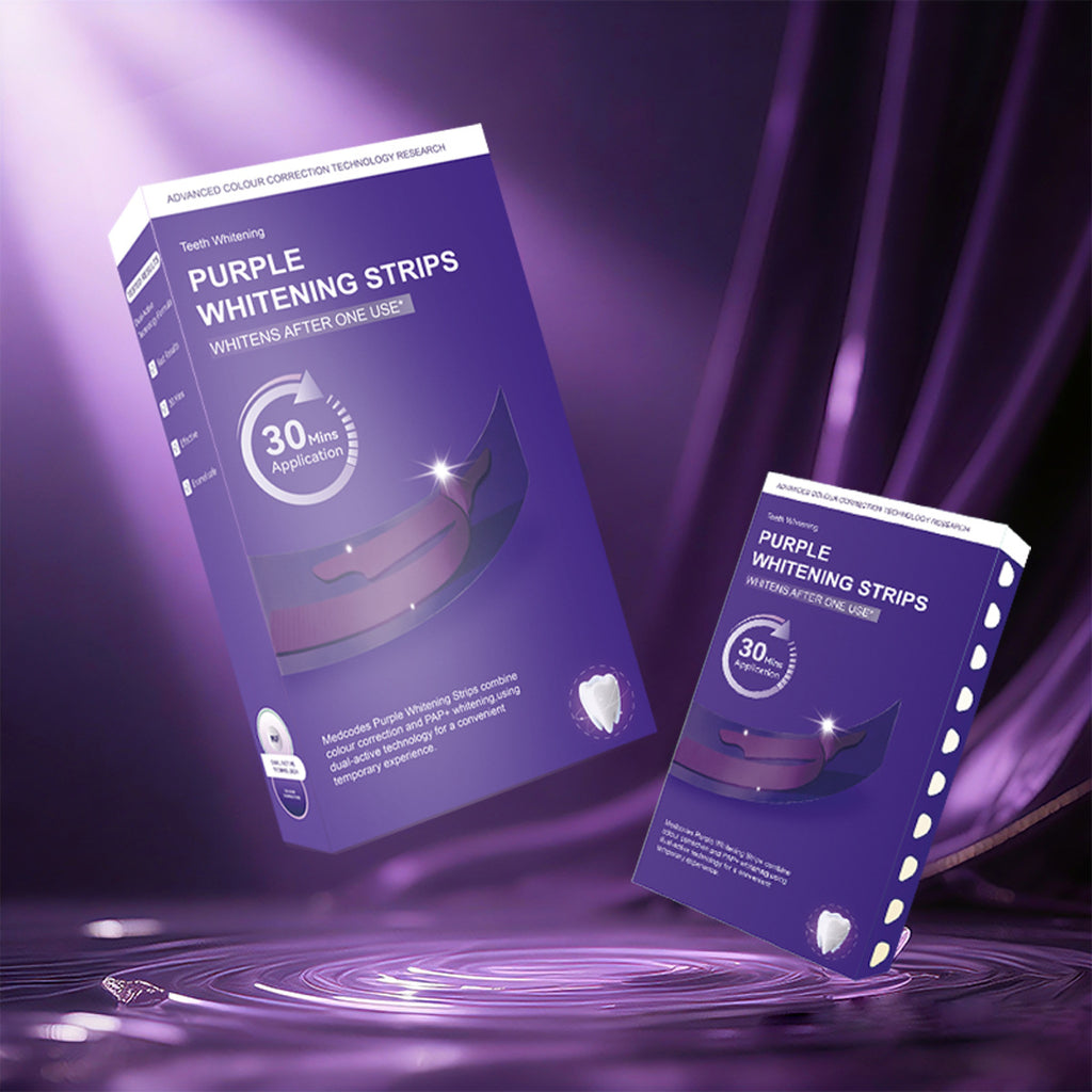 Purple Dry Teeth Whitening Strips